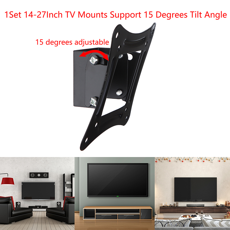 Flat Panel Mount Tilt - 1세트 14-27인치 TV 마운트 LCD LED