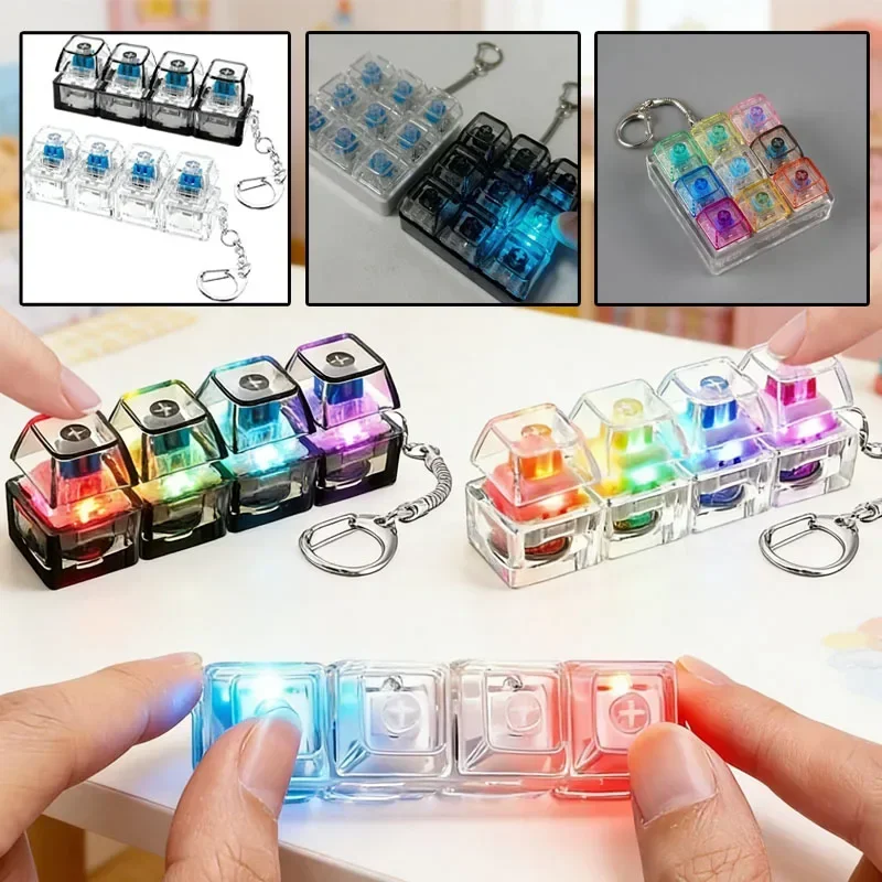 1pcs LED 키보드 키캡 스트레스 릴리프 키체인 4 - Office Tech And Gadgets 리뷰 및 가격