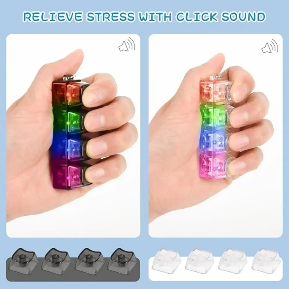 1pcs LED 키보드 키캡 스트레스 릴리프 키체인 4 - Office Tech And Gadgets 리뷰 및 가격