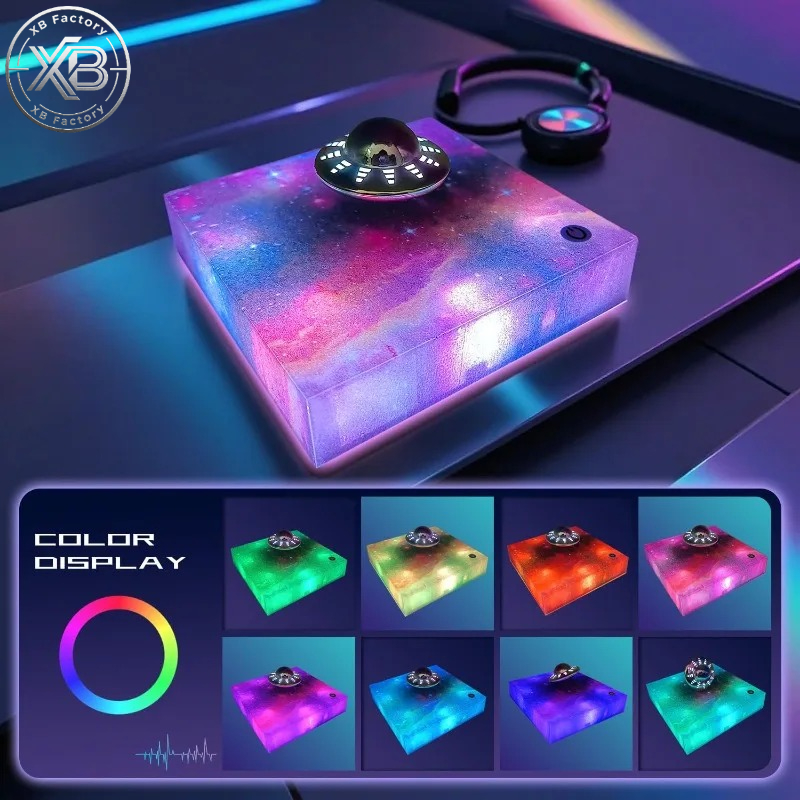 공중부양 UFO 램프 360도 회전 °   회전하는 은 - Office Tech And Gadgets 리뷰 및 가격