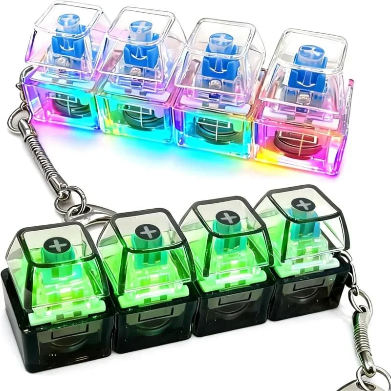 키보드 키캡 스트레스 해소 키체인 기계식 4버튼 피젯  - Office Tech And Gadgets 리뷰 및 가격