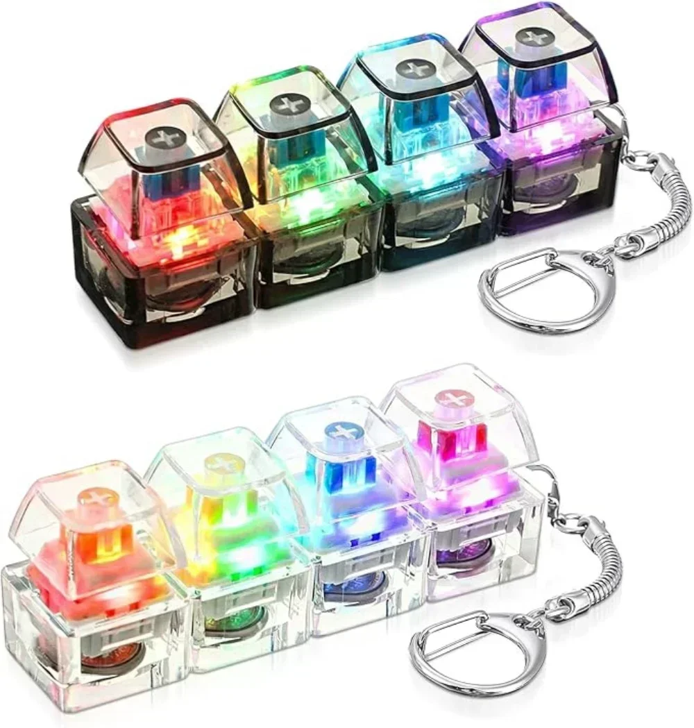 1/2pcs LED 키보드 키캡 스트레스 릴리프 키체인 - Office Tech And Gadgets 리뷰 및 가격
