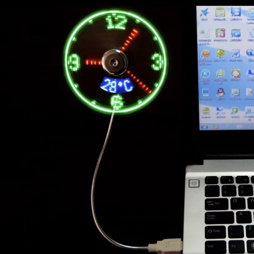 개인 맞춤형 USB LED 시계 팬 프로그래밍 가능 메 - Office Tech And Gadgets 리뷰 및 가격