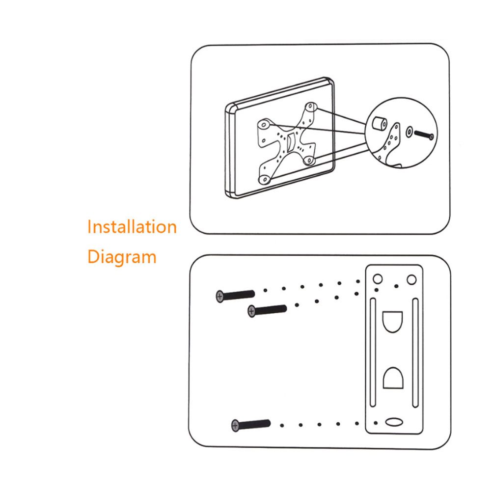 TV 벽걸이 브래킷 평면 패널 TV 프레임 지원 14  - Flat Panel Mount Tilt 리뷰 및 가격