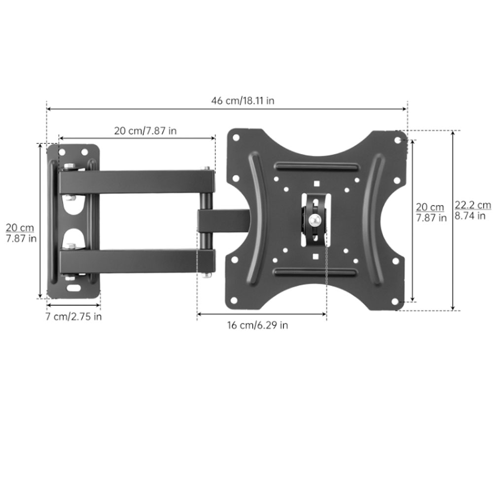 TV 벽걸이 브래킷 평면 패널 TV 프레임 지원 14  - Flat Panel Mount Tilt 리뷰 및 가격